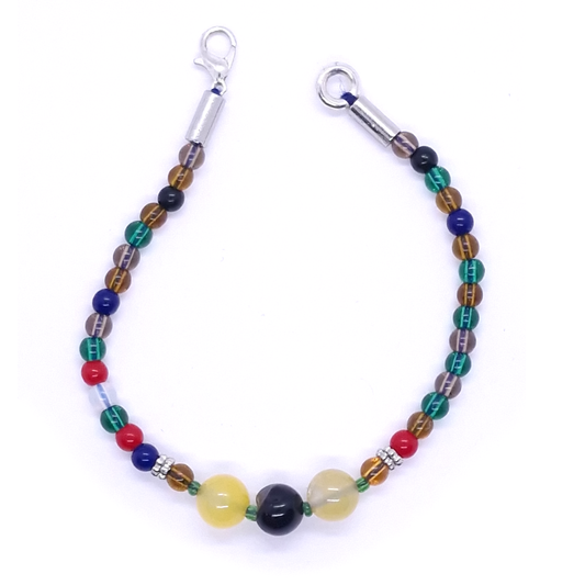 Pulsera de piedra variadas de la india