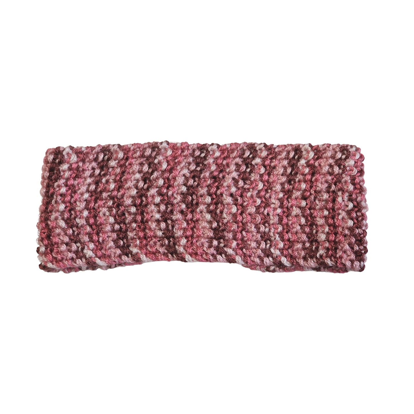 Bandana a crochet verano- color morado jaspeado