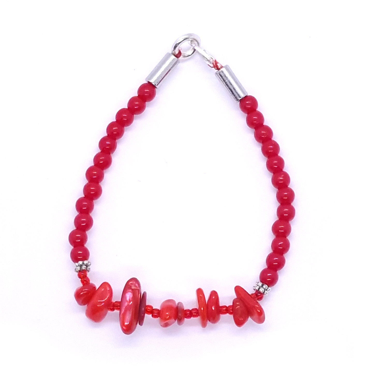 Pulsera de piedra coral de la india