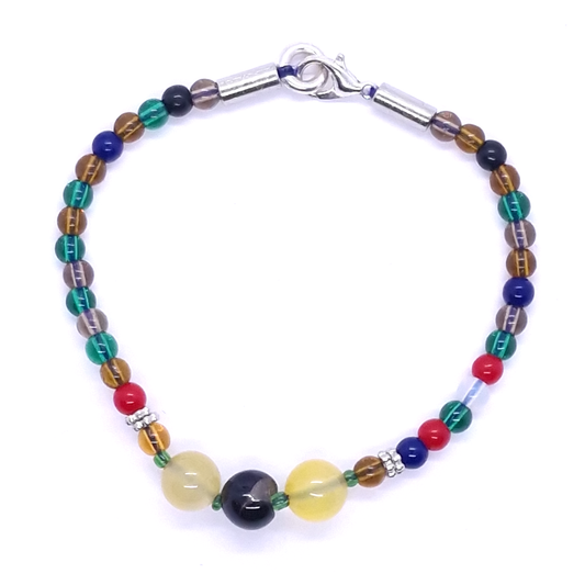 Pulsera de piedra variadas de la india