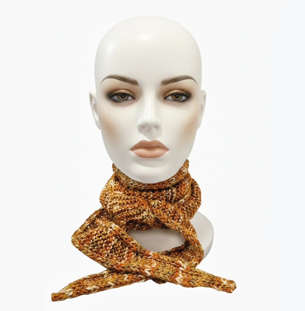 Bufanda Sophie de verano — color naranja jaspeado
